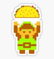 Link and a taco Sticker