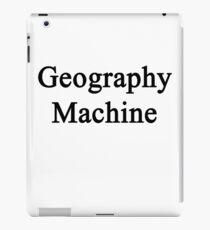 Geography Machine iPad Case/Skin