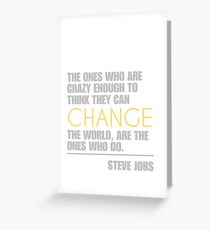Change the world - Steve Jobs Grußkarte