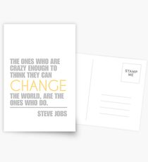 Change the world - Steve Jobs Postkarten
