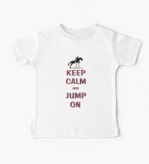 Keep Calm and Jump On Horse T-Shirt or Hoodie Baby Tee