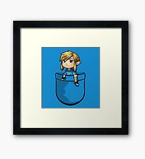 Pocket Link BOTW Zelda Framed Print