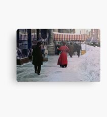 Woman in red Metal Print