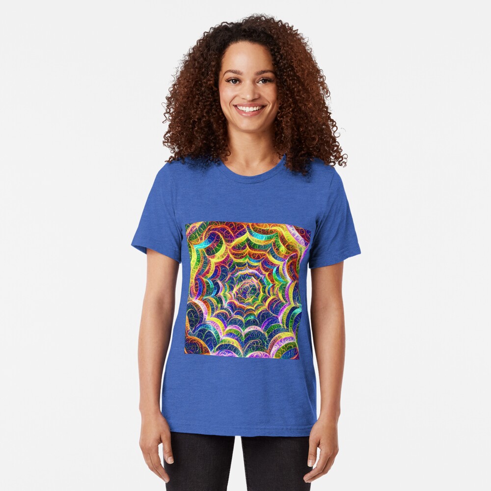 Spider web #DeepDream B Tri-blend T-Shirt