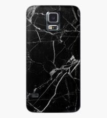 Schwarzer Marmor Hülle & Klebefolie für Samsung Galaxy
