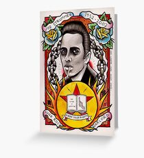 Punk Rock Warlord Greeting Card