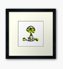 playful dog Framed Print