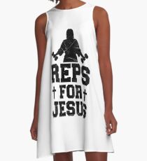 REPS FÜR JESUS A-Linien Kleid