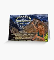 PROPOSED FEATURE ARTIST BANNER FOR MUSTARD SEEDS GROUP Greeting Card