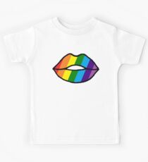 rainbow lips Kids Tee