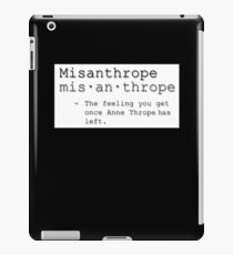 Misanthrope iPad Case/Skin