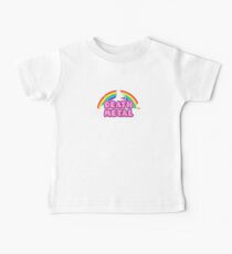 DEATH METAL! (Funny Unicorn / Rainbow Mosh Parody Design) Baby Tee