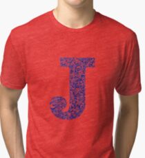 Margin J Letter Tri-blend T-Shirt