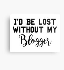 Sherlock - I'd be lost without my Blogger Metal Print