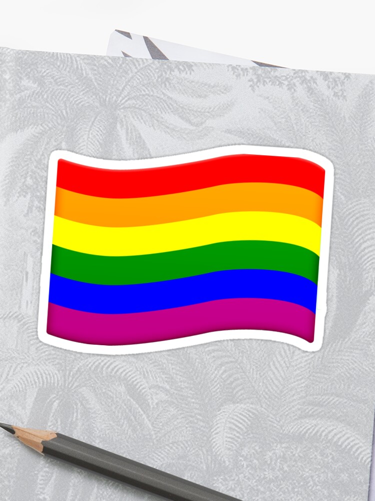 crossed out gay flag emoji