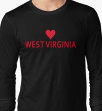 West Virginia with Heart Love Long Sleeve T-Shirt