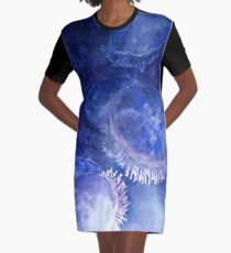 Aquarell-Mond-Quallen beim Seattle Aquarium T-Shirt Kleid