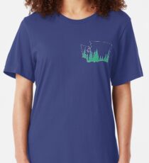 Evergreen State Outline Slim Fit T-Shirt