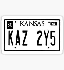 Impala-Nummernschild Sticker