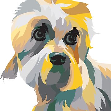 Artwork thumbnail, Dandie Dinmont Terrier Dog by colorpooch