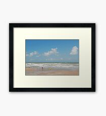 Beach scene Framed Print