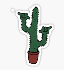 Shaka Cactus Sticker