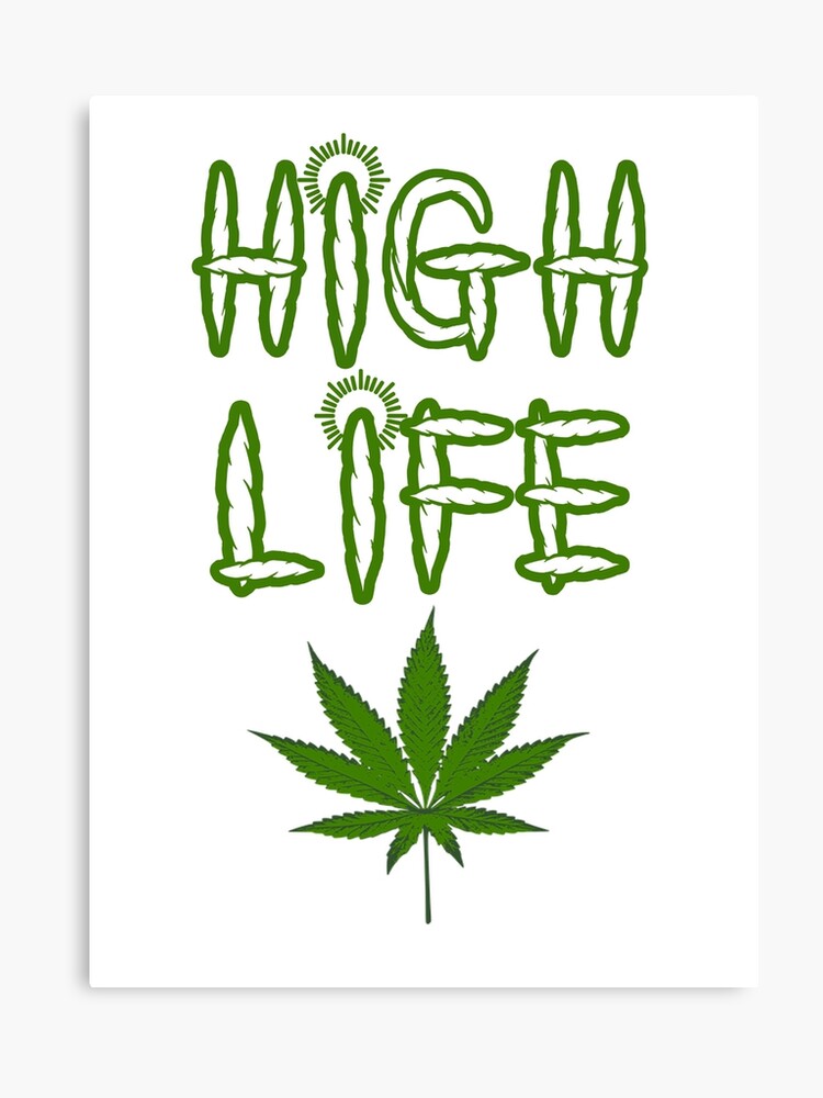 SMOKE WEED WALL ART Marijuana Leaf Plant Get High Canvas Print Home Décor