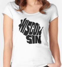 Wisconsin Women's Fitted Scoop T-Shirt