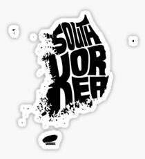 South Korea Black Sticker