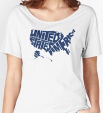 USA Blue Women's Relaxed Fit T-Shirt