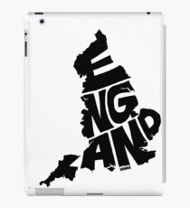 England Black iPad Case/Skin