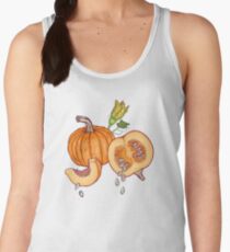 Pumpkin night life pattern Women's Tank Top