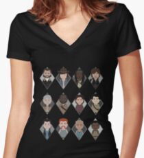 The Walking Dead: Squad Goals Women's Fitted V-Neck T-Shirt