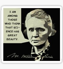 Marie Curie Quote Sticker