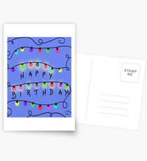 stranger birthday Postcards