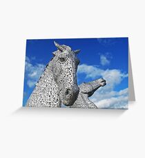 The Kelpies - Scotland's Roadside Art Greeting Card