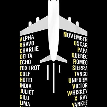 "Phonetic Alphabet Aviation Pilot Airplane" Poster for Sale by ...