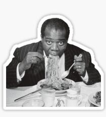 Louis Armstrong Eating Spaghetti Sticker