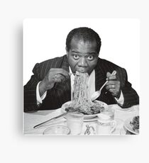 Louis Armstrong Eating Spaghetti Canvas Print