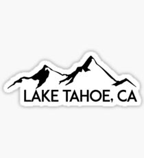 LAKE TAHOE CALIFORNIA Mountain Skiing Ski Snowboard Snowboarding 3 Sticker