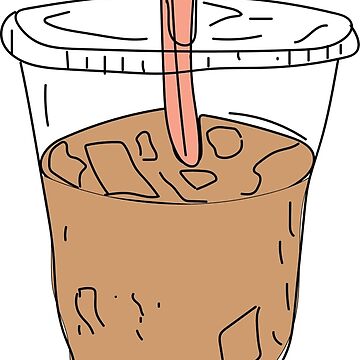 iced coffee Sticker for Sale by ahp00