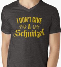 I Don't Give A Schnitzel Men's V-Neck T-Shirt