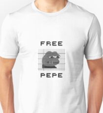 Free Pepe behind bars Unisex T-Shirt