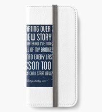 Idina Menzel - immer wieder neu anfangen iPhone Flip-Case/Hülle/Klebefolie