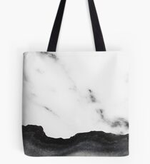Weißer Marmor Schwarzer Marmor Tote Bag