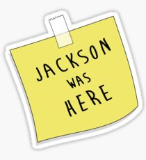 Jackson | Was Here Sticker