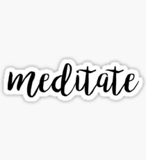 Meditate Sticker
