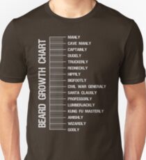 Bart Wachstum Länge Messdiagramm Slim Fit T-Shirt
