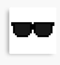 Pixel Sunglasses Canvas Print