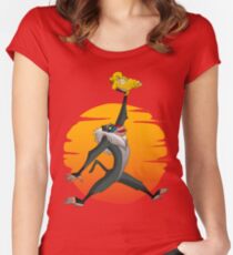 Luftlöwe Tailliertes Rundhals-Shirt